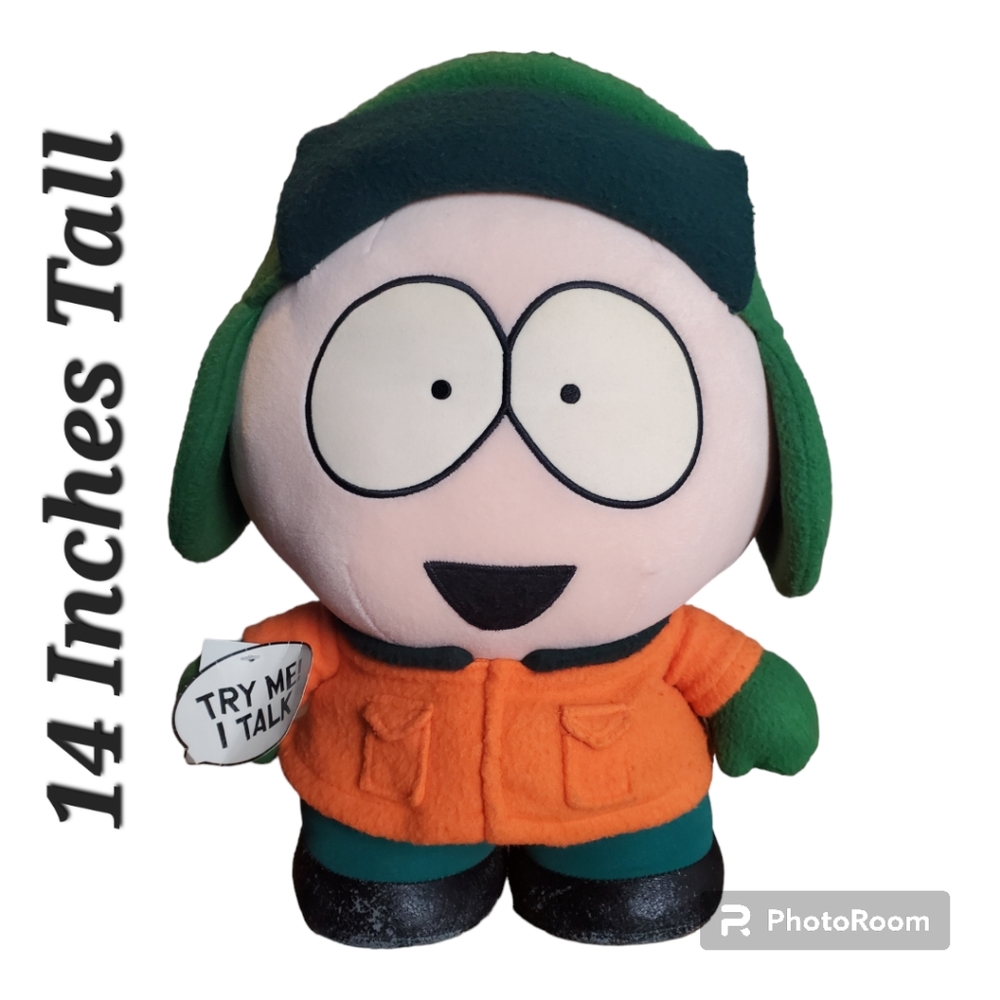 South Park Kyle 14”Plush Toy Vintage 1998 Fun 4 All Weighted Feet Comedy Central